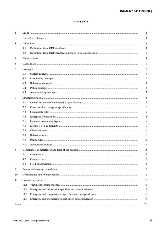 ISO/IEC 15414:2002 - Information technology -- Open distributed processing -- Reference model -- Enterprise language