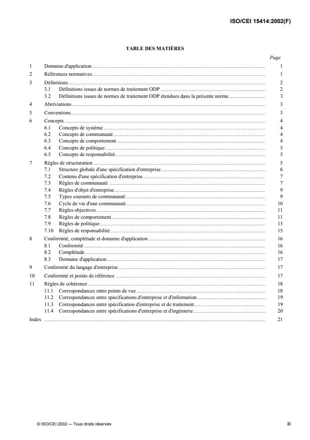 ISO/IEC 15414:2002 - Technologies de l'information -- Traitement réparti ouvert -- Modele de référence -- Langage d'entreprise