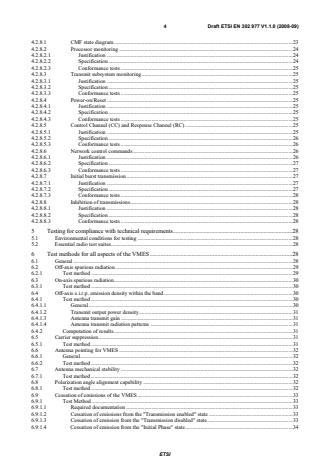 SIST EN 302 977 V1.1.2:2010 ETSI EN 302 977 V1.1.0 (2008-09) - Satellite Earth Stations and Systems (SES); Harmonized EN for Vehicle-Mounted Earth Stations (VMES) operating in the 12/14 GHz frequency bands covering essential requirements under article 3.2 of the R&TTE directive - Page 4 preview