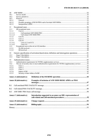 SIST EN 300 392-9 V1.3.2:2008 ETSI EN 300 392-9 V1.3.2 (2008-08) - Terrestrial Trunked Radio (TETRA); Voice plus Data (V+D); Part 9: General requirements for supplementary services - Page 4 preview