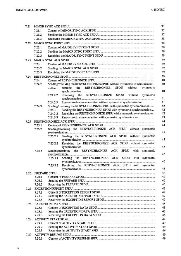 ISO/IEC 8327-1:1996 ISO/IEC 8327-1:1996 - Information technology -- Open Systems Interconnection -- Connection-oriented Session protocol: Protocol specification - Page 4 preview