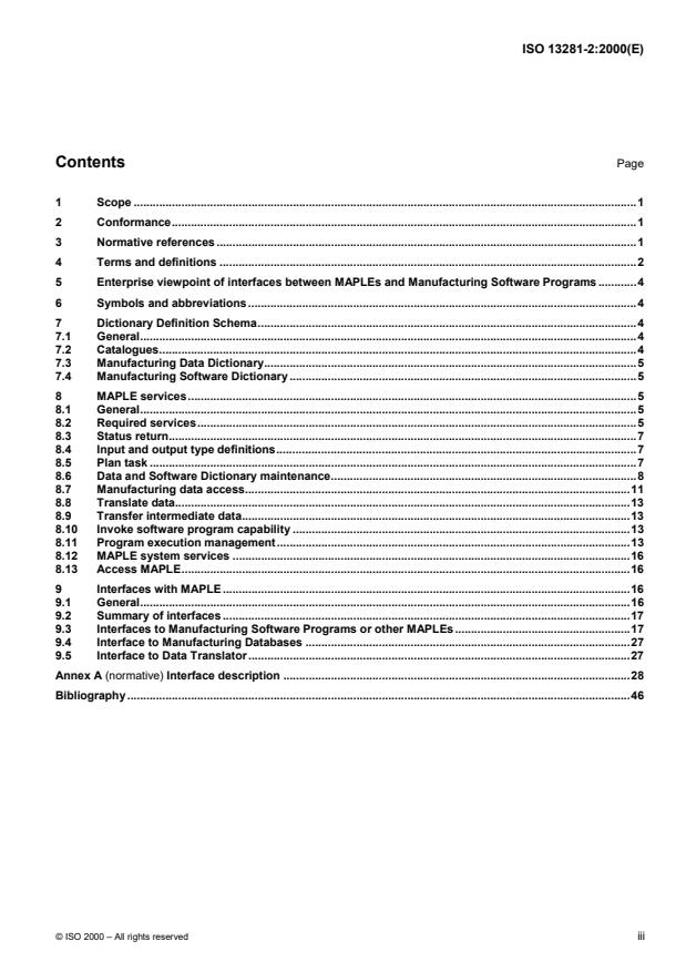 ISO 13281-2:2000 - Industrial automation systems and integration -- Manufacturing Automation Programming Environment (MAPLE)