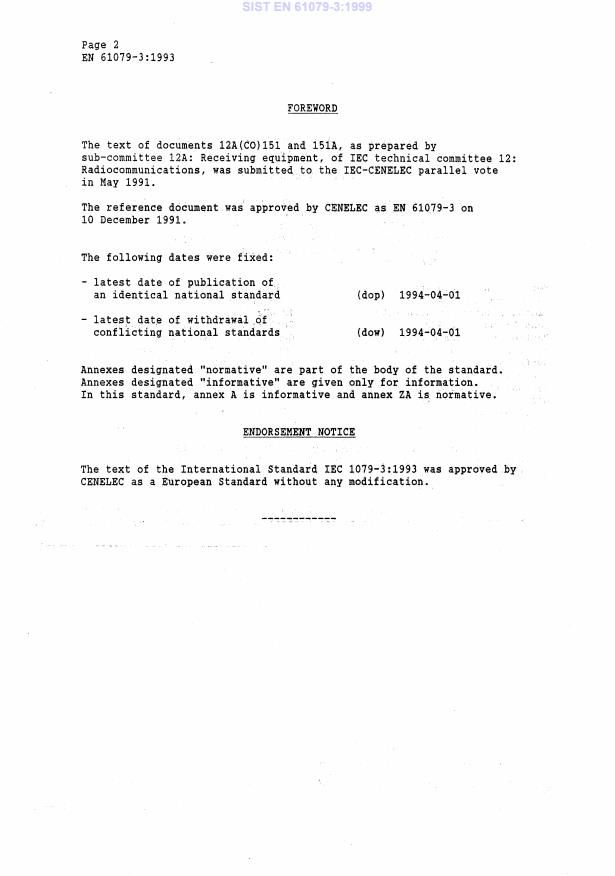 EN 61079-3:1993 EN 61079-3:1999 - Page 4 preview