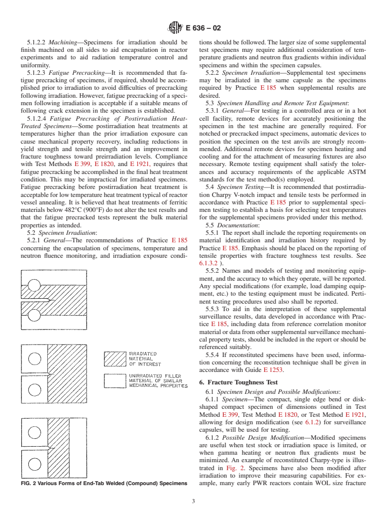 ASTM E636-02 - Standard Guide for Conducting Supplemental Surveillance Tests for Nuclear Power Reactor Vessels, E 706 (IH)