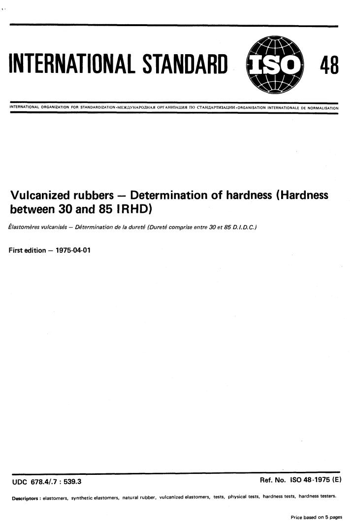 ISO 48:1975 - Title missing - Legacy paper document
Released:1/1/1975