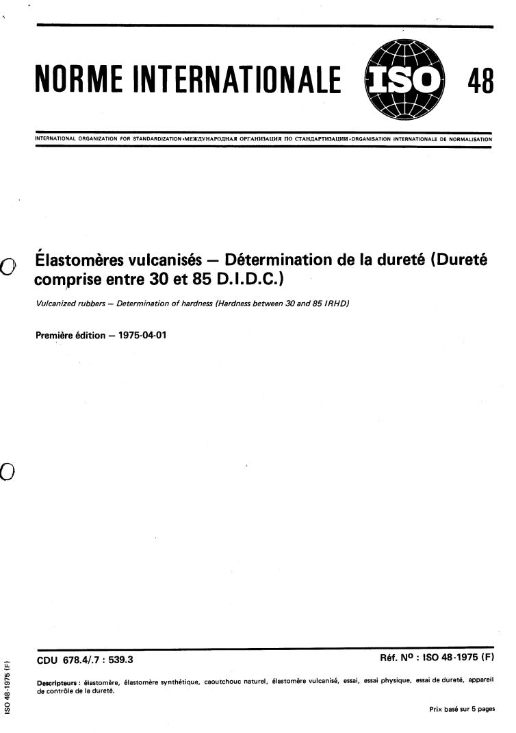 ISO 48:1975 - Title missing - Legacy paper document
Released:1/1/1975