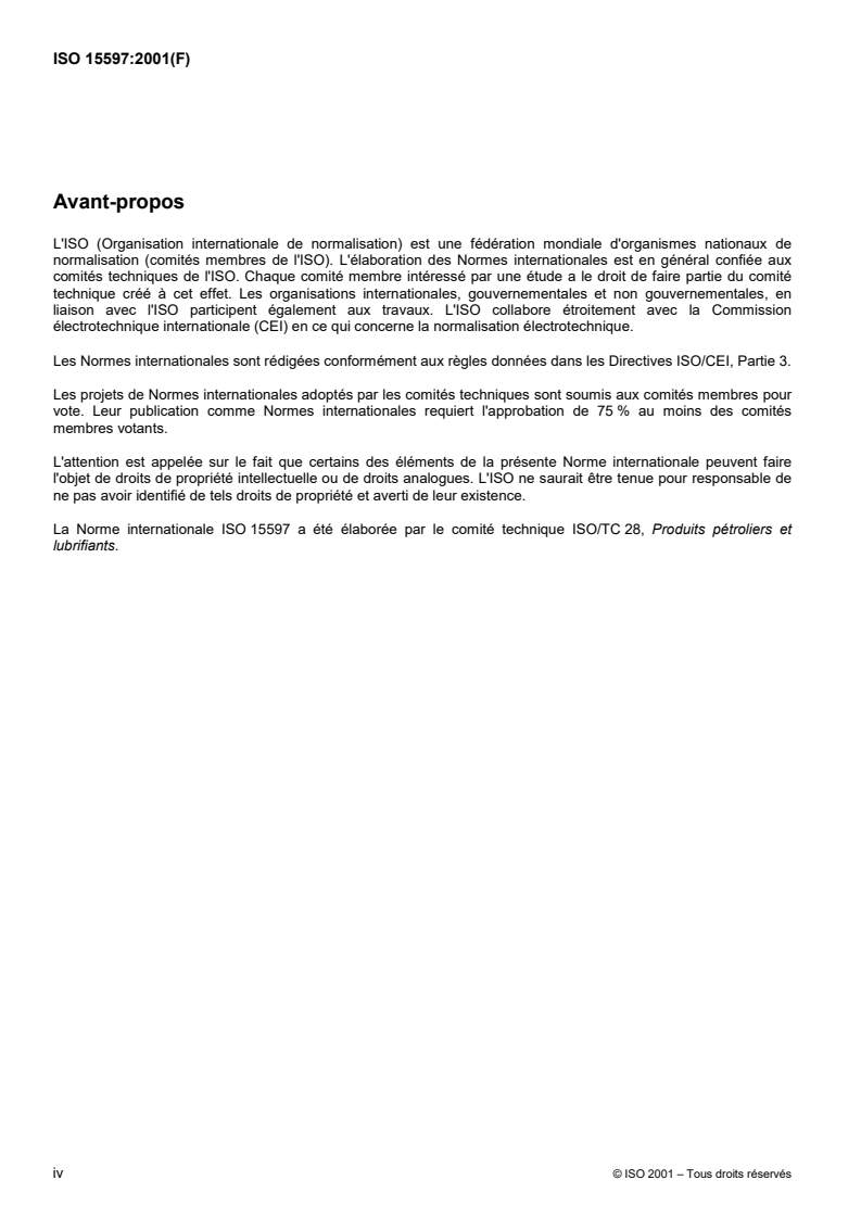 ISO 15597:2001 ISO 15597:2001 - Produits pétroliers et produits connexes — Dosage du chlore et du brome — Spectrométrie par fluorescence X dispersive en longueur d'onde
Released:2/8/2001 - Page 4 preview