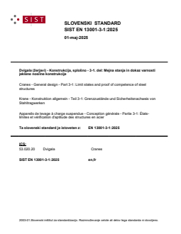 SIST EN 13001-3-1:2025 - Page 1 preview