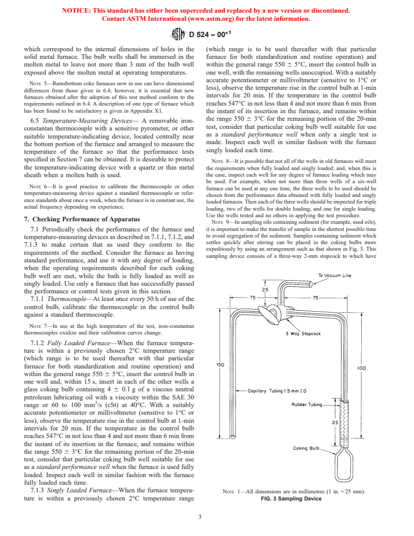 ASTM D524-00e1 - Standard Test Method for Ramsbottom Carbon Residue of Petroleum Products