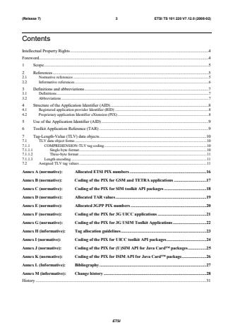 ETSI TS 101 220 V7.12.0 (2008-02) - Smart Cards; ETSI numbering system for telecommunication application providers (Release 7)