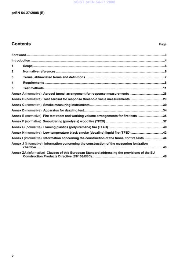 prEN 54-27 prEN 54-27:2008 - Page 4 preview