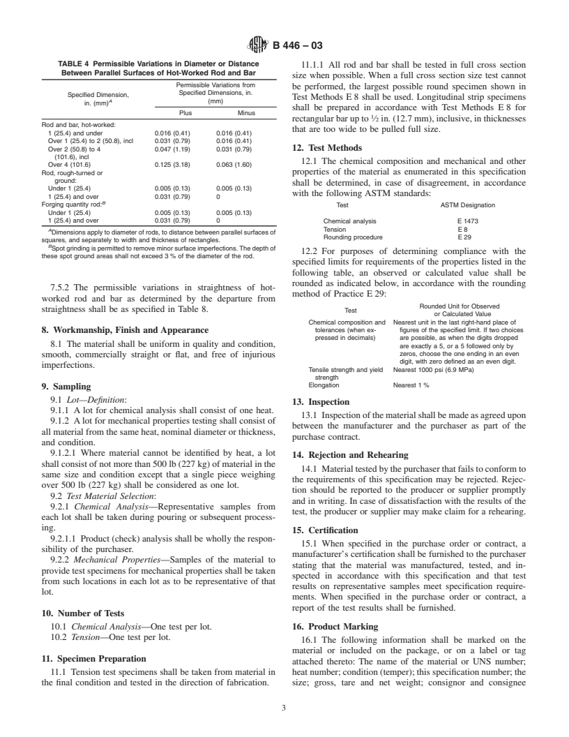 ASTM B446-03 - Standard Specification For Nickel-Chromium-Molybdenum ...