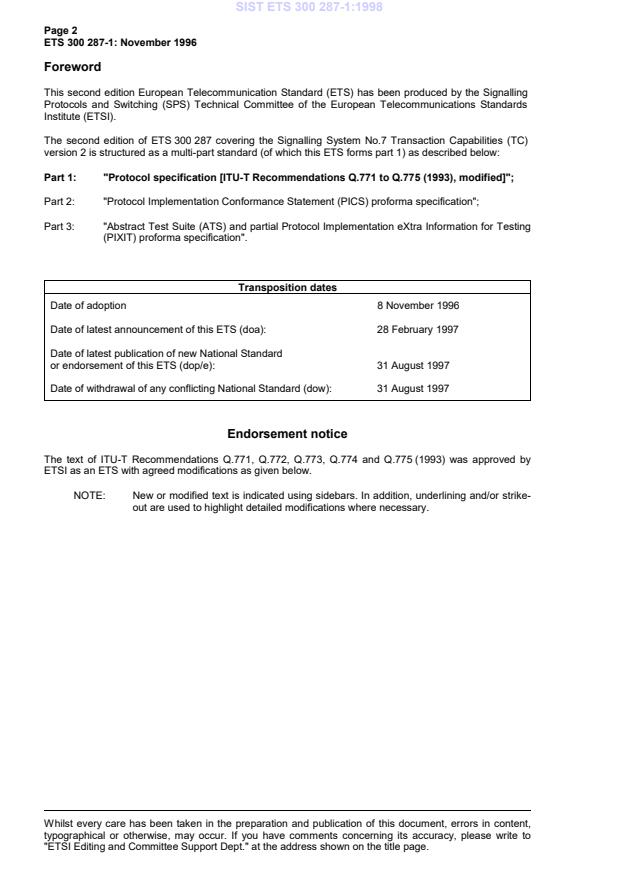 SIST ETS 300 287-1:1998 SIST ETS 300 287-1:1998 - Page 4 preview