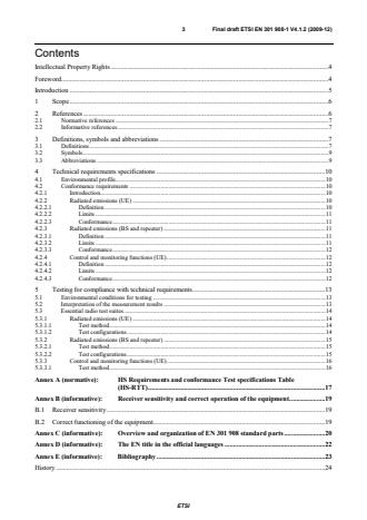 ETSI EN 301 908-1 V4.1.2 (2009-12) - Electromagnetic compatibility and Radio spectrum Matters (ERM); Base Stations (BS), Repeaters and User Equipment (UE) for IMT-2000 Third-Generation cellular networks; Part 1: Harmonized EN for IMT-2000, introduction and common requirements, covering the essential requirements of article 3.2 of the R&TTE Directive