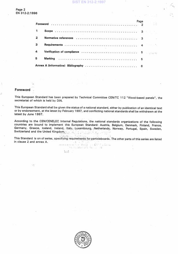 EN 312-2:1996 EN 312-2:1997 - Page 4 preview