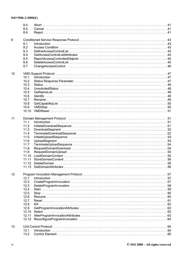 ISO 9506-2:2000 ISO 9506-2:2000 - Industrial automation systems -- Manufacturing Message Specification - Page 4 preview