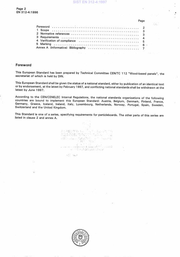 EN 312-4:1996 EN 312-4:1997 - Page 4 preview