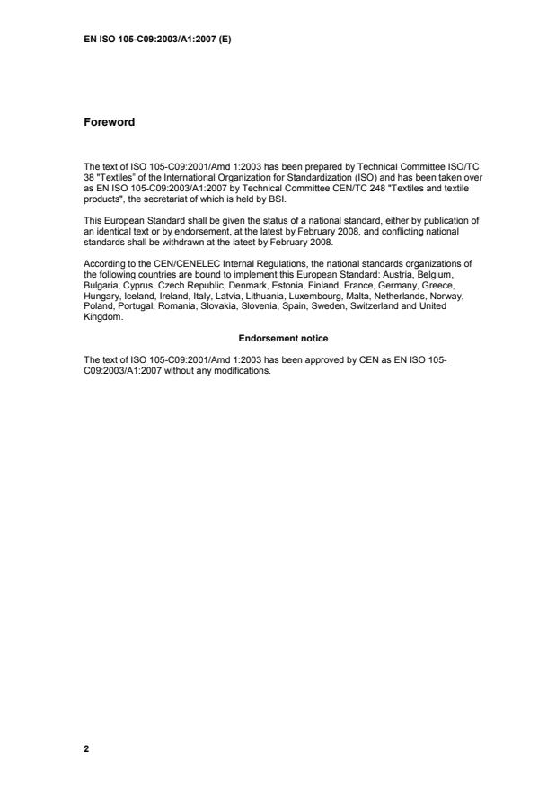 EN ISO 105-C09:2003/A1:2007 EN ISO 105-C09:2003/A1:2007 - Page 4 preview