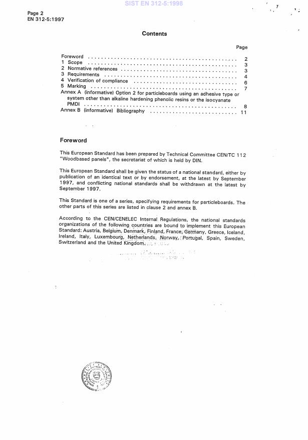 EN 312-5:1997 EN 312-5:1998 - Page 4 preview