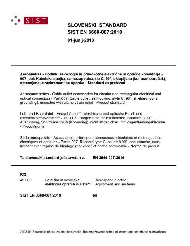 EN 3660-007:2010 EN 3660-007:2010 - Page 1 preview