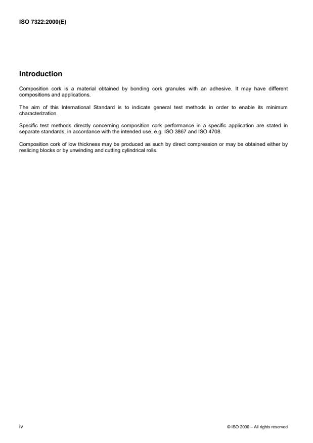 ISO 7322:2000 ISO 7322:2000 - Composition cork -- Test methods - Page 4 preview