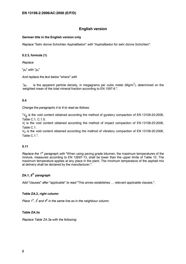 EN 13108-2:2006/AC:2008 EN 13108-2:2006/AC:2008 - Page 4 preview