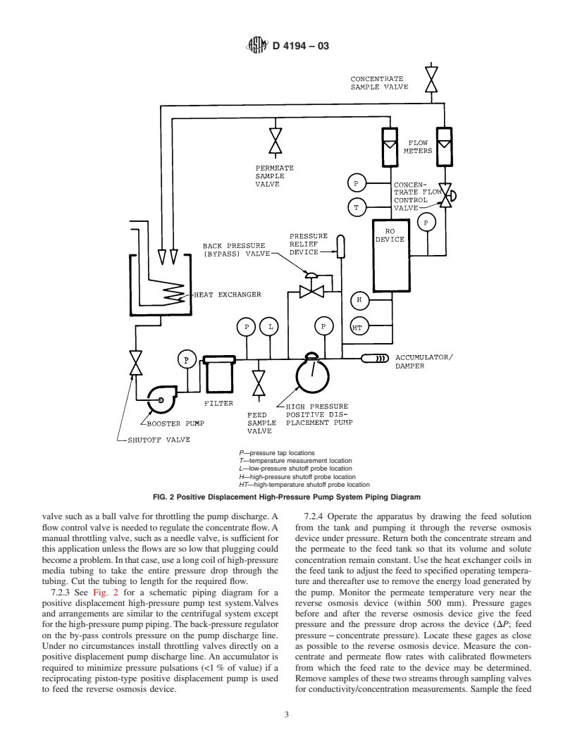 ASTM D4194-03 - Standard Test Methods for Operating Characteristics of Reverse Osmosis and Nanofiltration Devices