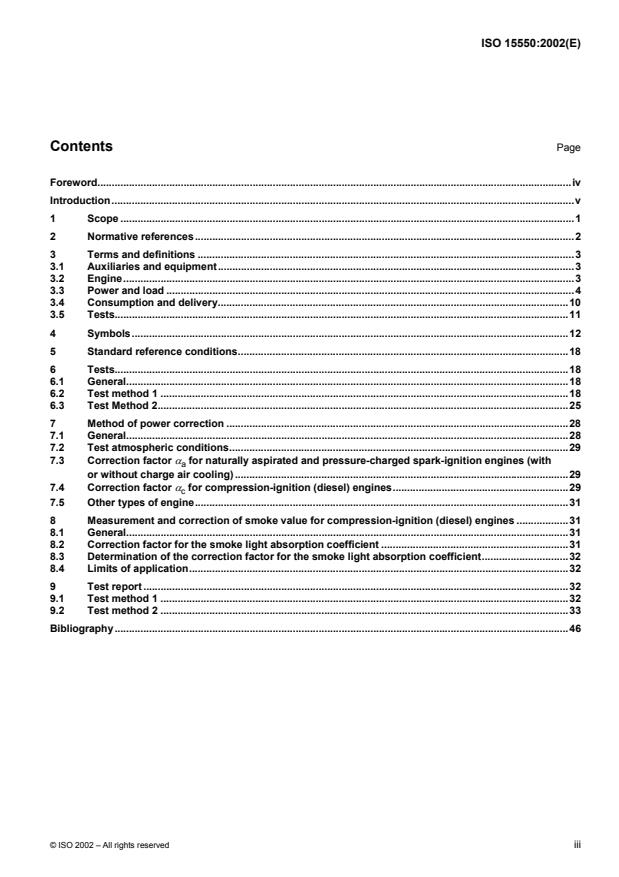ISO 15550:2002 - Internal combustion engines -- Determination and method for the measurement of engine power -- General requirements