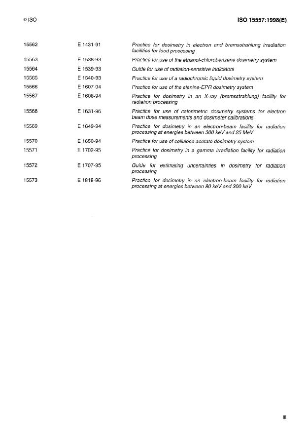ISO 15557:1998 - Practice for use of a radiochromic film dosimetry system