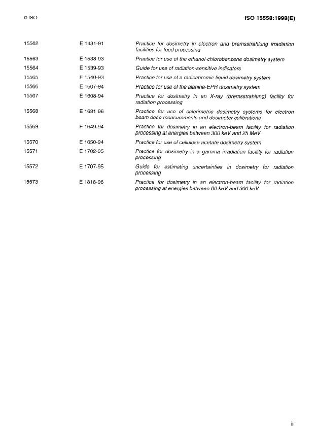 ISO 15558:1998 - Practice for use of a polymethylmethacrylate dosimetry system