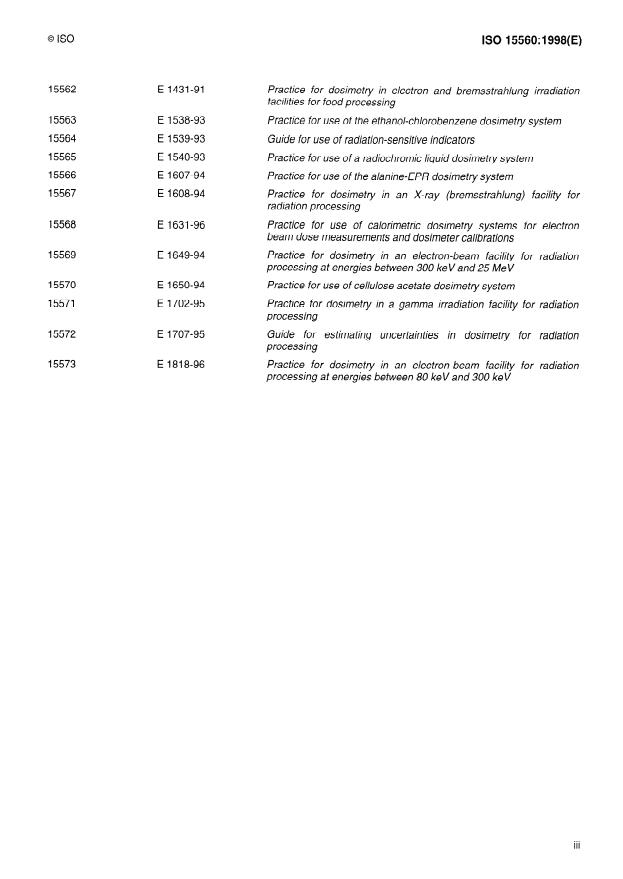 ISO 15560:1998 - Practice for characterization and performance of a high-dose radiation dosimetry calibration laboratory