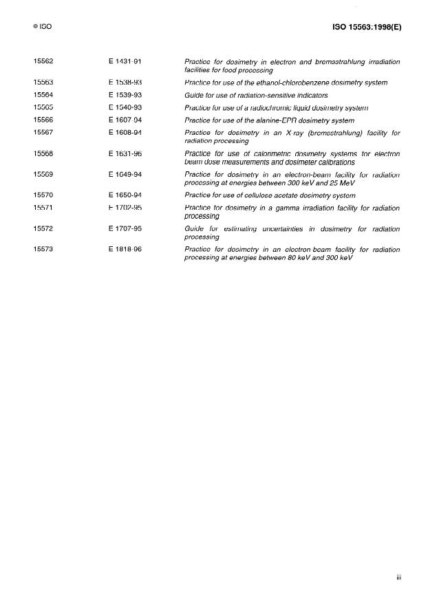 ISO 15563:1998 - Practice for use of the ethanol-chlorobenzene dosimetry system