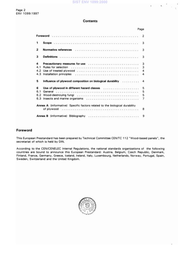 ENV 1099:1997 ENV 1099:2000 - Page 4 preview