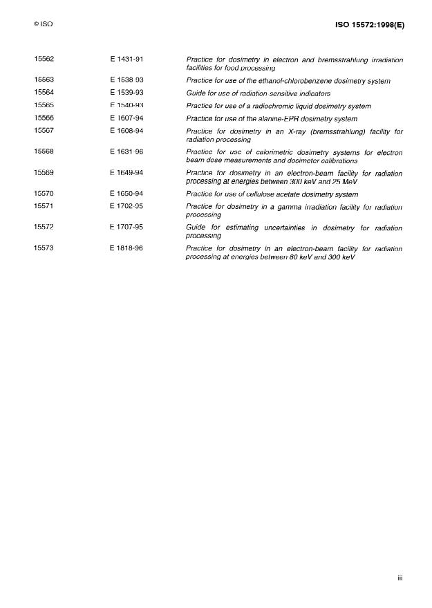 ISO 15572:1998 - Guide for estimating uncertainties in dosimetry for radiation processing