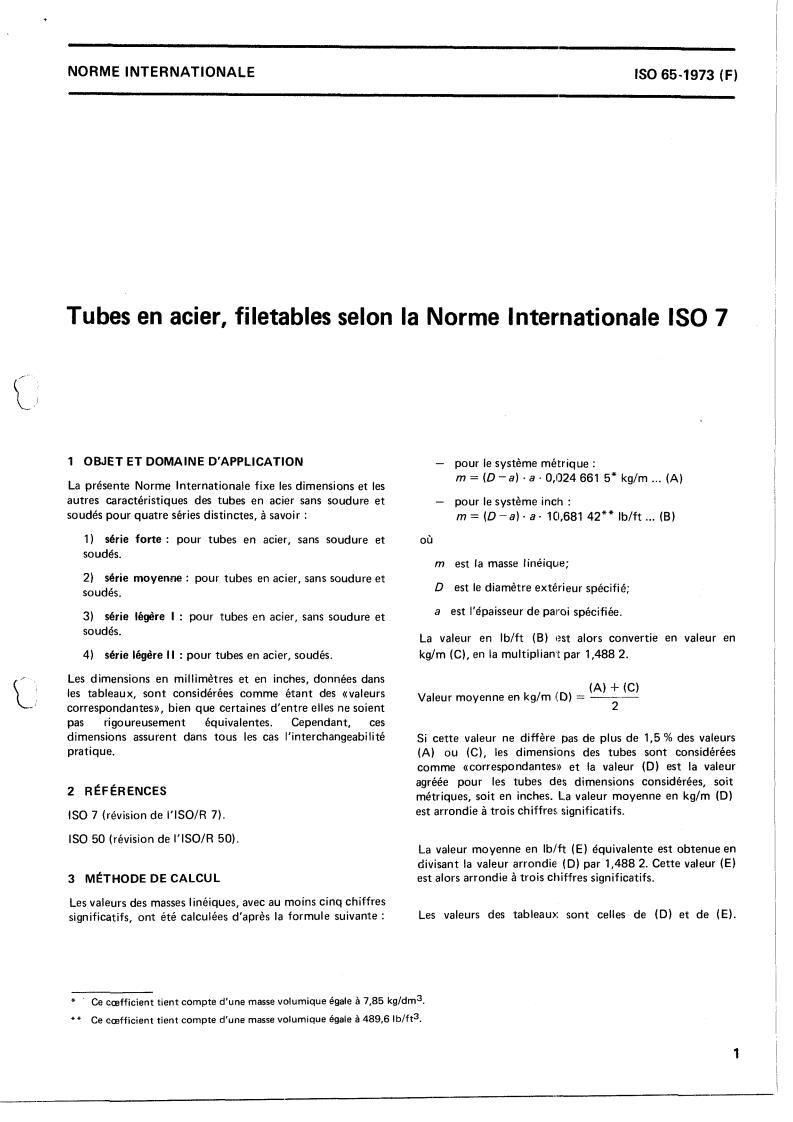 ISO 65:1973 - Title missing - Legacy paper document
Released:1/1/1973