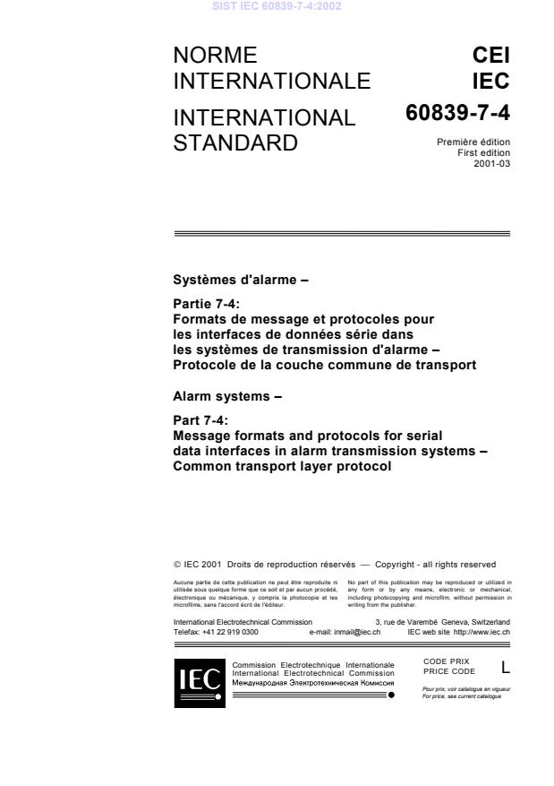 IEC 60839-7-4:2002