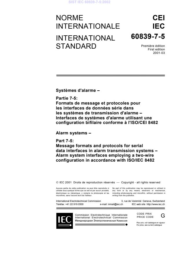 IEC 60839-7-5:2002