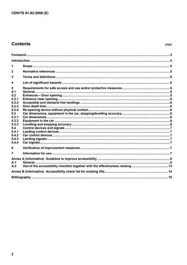 CEN/TS 81-82:2008 TS CEN/TS 81-82:2008 - Page 4 preview