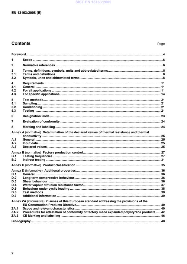 EN 13163:2008 EN 13163:2009 - Page 4 preview