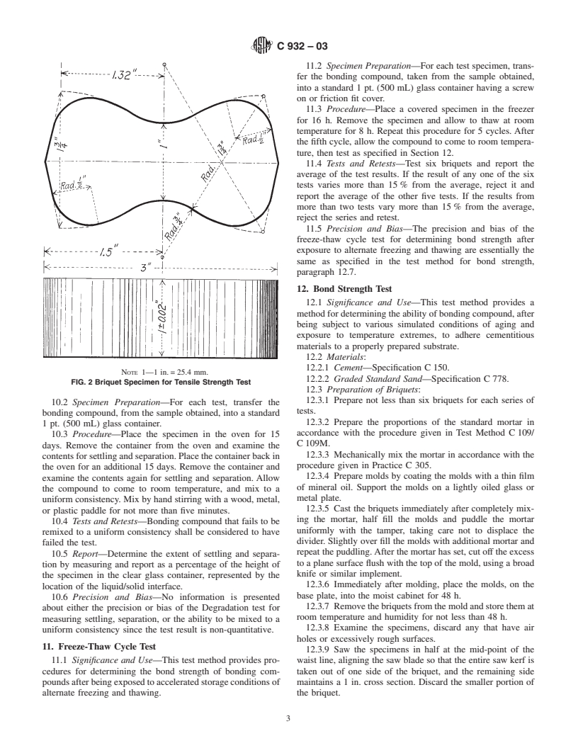 ASTM C932-03 - Standard Specification for Surface-Applied Bonding Compounds for Exterior Plastering