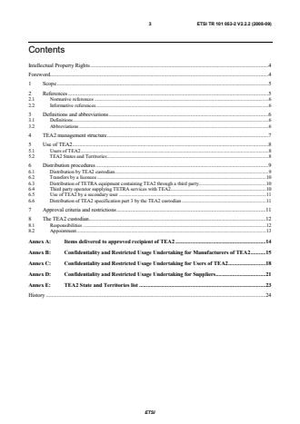 ETSI TR 101 053-2 V2.2.2 (2008-09) - Security Algorithms Group of Experts (SAGE); Rules for the management of the TETRA standard encryption algorithms; Part 2: TEA2