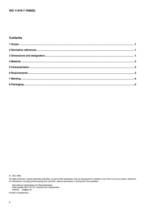 ISO 11418-7:1998 ISO 11418-7:1998 - Containers and accessories for pharmaceutical preparations - Page 2 preview