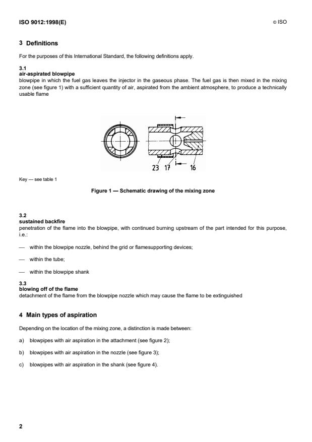 ISO 9012:1998 ISO 9012:1998 - Gas welding equipment -- Air-aspirated hand blowpipes -- Specifications and tests - Page 4 preview