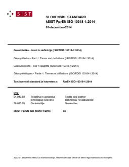 k FprEN ISO 10318-1:2014 - Page 1 preview