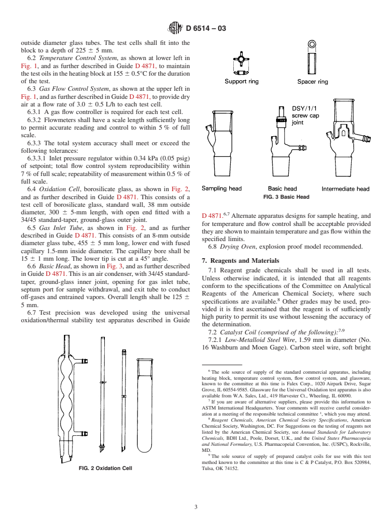 ASTM D6514-03 - Standard Test Method for High Temperature Universal Oxidation Test for Turbine Oils