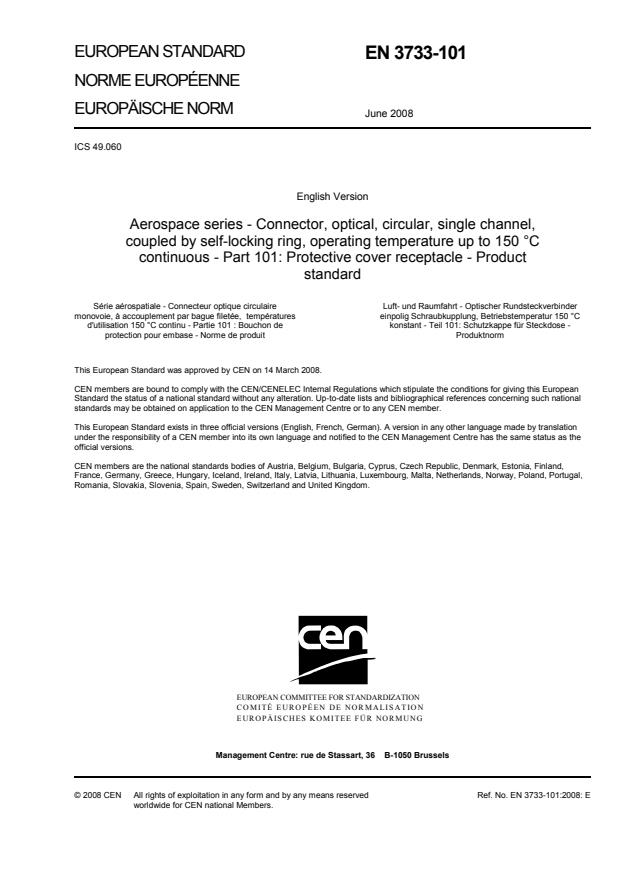 EN 3733-101:2008 EN 3733-101:2008 - Page 3 preview