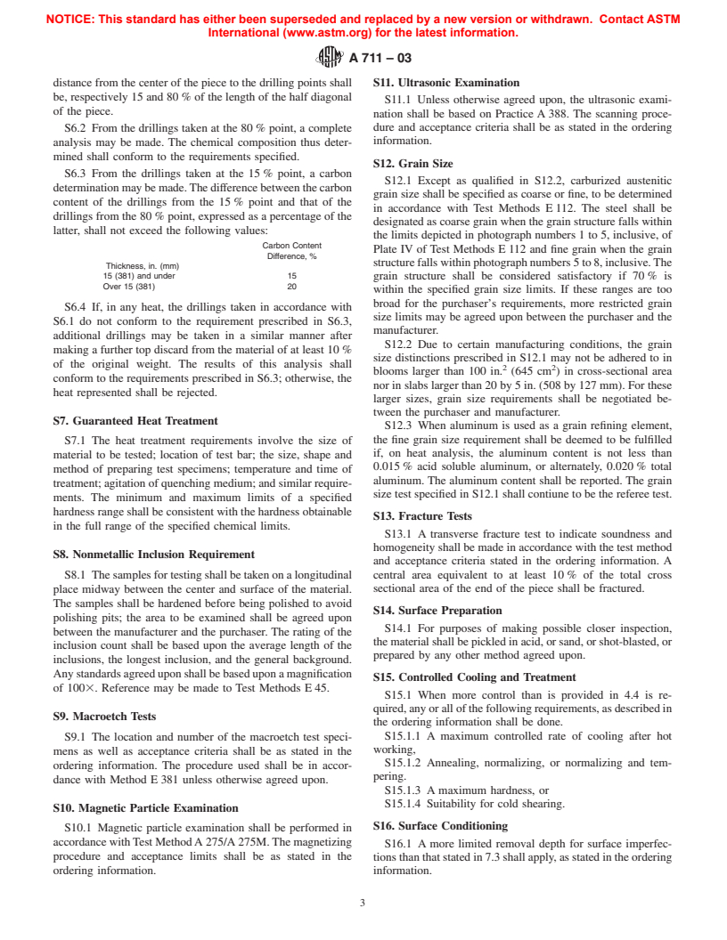 ASTM A711-03 - Standard Specification for Steel Forging Stock