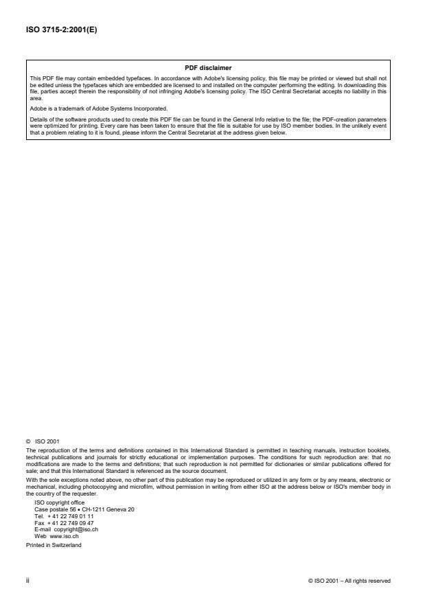 ISO 3715-2:2001 ISO 3715-2:2001 - Ships and marine technology -- Propulsion plants for ships - Page 2 preview