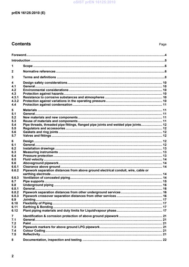 prEN 16125 prEN 16125:2010 - Page 4 preview