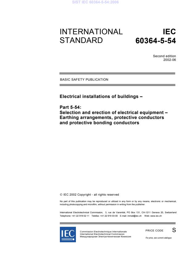IEC 60364-5-54:2006